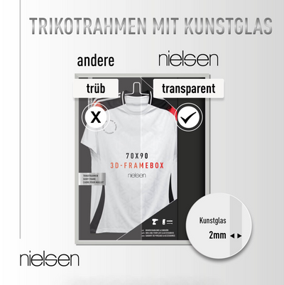 Aluminium Nielsen Trikotrahmen 70cm x 90cm Silber